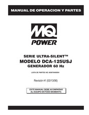 MQ Power DCA-125USJ Manual De Operación Y Partes