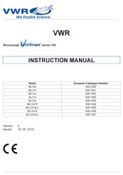 VWR VisiScope ML124 R Manual De Instrucciones