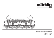 marklin 39192 Manual De Instrucciones