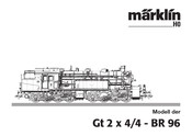 marklin Tenderlokomotive Gt 2 x 4/4 Manual De Instrucciones
