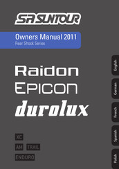 SR Suntour EPICON RS9 Manual Del Propietário