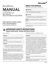 Thermador RECHMWB36 Manual Del Usuario