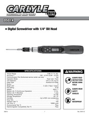 Napa CARLYLE DSD14 Manual De Instrucciones