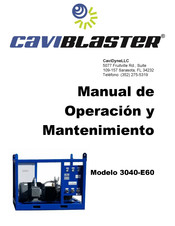 Caviblaster 3040-E60 Manual De Operación Y Mantenimiento