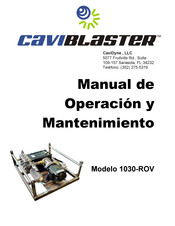 Caviblaster 1030-ROV Manual De Operación Y Mantenimiento