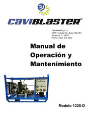 Caviblaster 1325-D Manual De Operación Y Mantenimiento