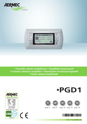 AERMEC PGD1 Manual Del Usuario