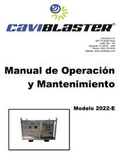 Caviblaster 2022-E Manual De Operación Y Mantenimiento