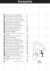 Hansgrohe Focus 31822 Serie Modo De Empleo/Instrucciones De Montaje