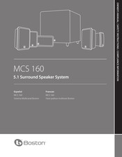 Boston Acoustics MCS 160 Manual Del Propietário