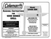 Coleman 4000 Serie Instrucciones De Ensamblaje