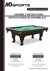 MD SPORTS BLL090-066B Instrucciones De Ensamblaje