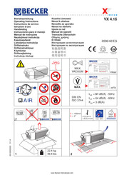 Becker VX 4.16 Instrucciones Para El Manejo