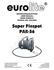 EuroLite Super Pinspot PAR-56 Manual Del Usuario