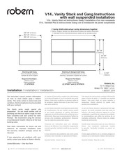 Robern V14 Serie Instrucciones De Instalación