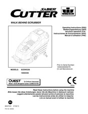 Cutter Saber SCENX326 Instrucciones De Funcionamiento