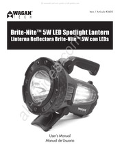 Wagan Tech Brife-Nite 5W LED Manual De Usuario