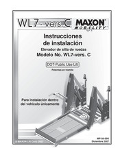 Maxon WL7-Vers. C Instrucciones De Instalación