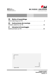 RK Rose+Krieger LZ 70 Instrucciones De Montaje