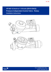 Johnson Controls VP140 Serie Instrucciones De Instalación