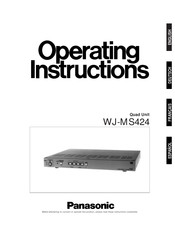 Panasonic WJ-MS424 Manual Del Usuario