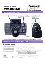 Panasonic WV-CU650 Guía Rápida De Uso