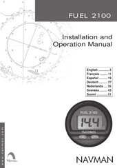 Navman FUEL 2100 Manual De Operación Y Instalacion