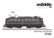 marklin E 40 Manual De Instrucciones