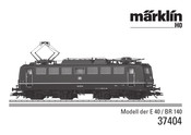 marklin 37404 Manual De Instrucciones