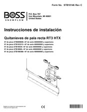 Boss Snowplow STB19838B Instrucciones De Instalación