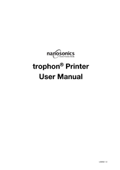 Nanosonics Trophon Manual Del Usuario