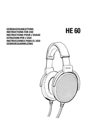 Sennheiser HE 60 Instrucciones Para El Uso