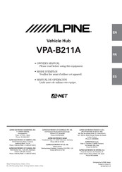 Alpine VPA-B211A Manual De Operación