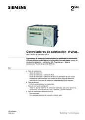 Siemens RVP36 Serie Manual Del Usuario