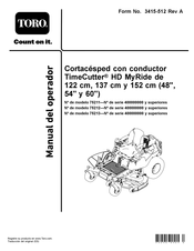 Toro 75212 Manual Del Operador