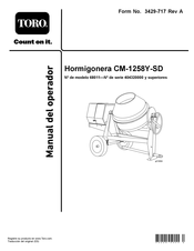 Toro CM-1258Y-SD Manual Del Operador