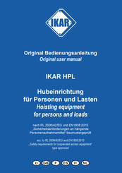 IKAR HPL Manual Del Usuario Original