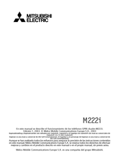 Mitsubishi Electric M222i Manual Del Usuario