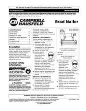 Campbell Hausfeld NB004200 Manual De Instrucciones