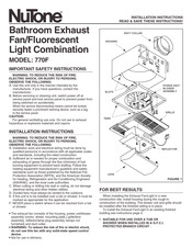 NuTone 770F Instrucciones De Instalación