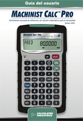 Calculated Industries Machinist Calc Pro 4089 Guia Del Usuario