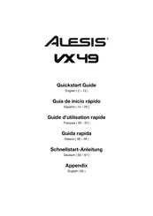 Alesis VX49 Guia De Inicio Rapido