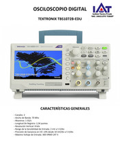 IAT TEKTRONIX TBS1072B-EDU Manual De Instrucciones