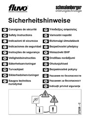 schmalenberger fluvo Indicaciones De Seguridad