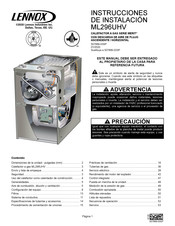 Lennox ML296UHV Instrucciones De Instalación