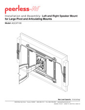 peerless-AV ACCXT100 Instalación Y Montaje