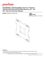 PEERLESS PeerCare SF632-AW Instalación Y Montaje