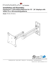 PEERLESS Paramount PA730-S Instalación Y Montaje