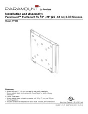 PEERLESS Paramount PF630 Instalación Y Montaje