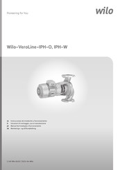 Wilo VeroLine-IPH-W Instrucciones De Instalación Y Funcionamiento